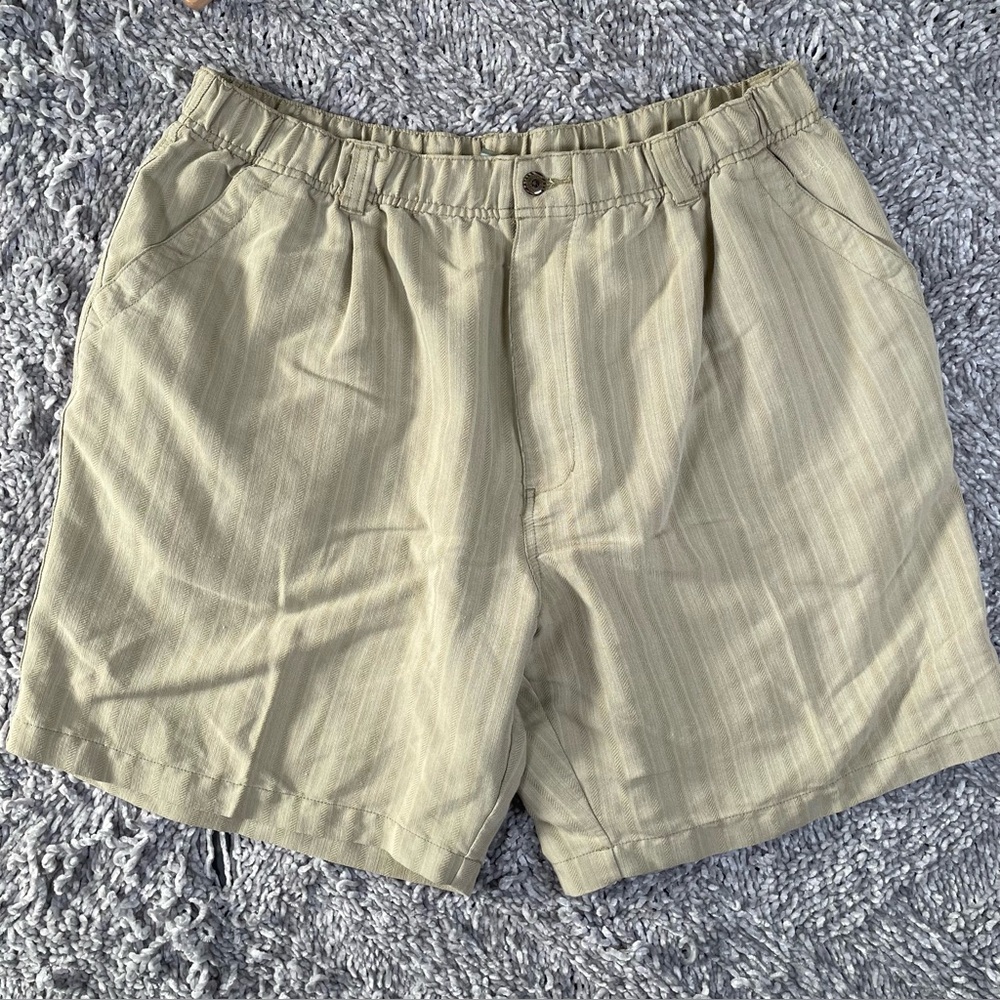 Big Dogs Shorts Men’s XL Resortwear Chino Beige Drawstrings Golf Preppy Beach
